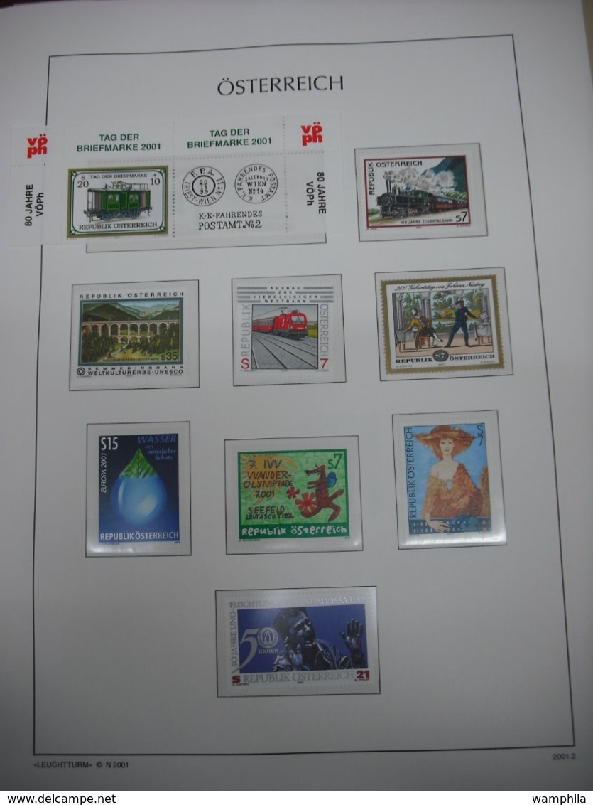 Autriche un album KABE timbres neufs** 1976/2000 complet