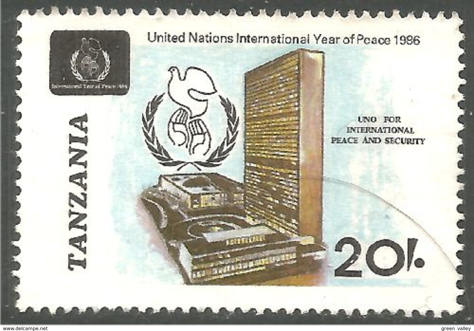 866 Tanzanie United Nations Unies Peace Paix Colombe Paloma Dove (TZN-130) - Tanzania (1964-...)