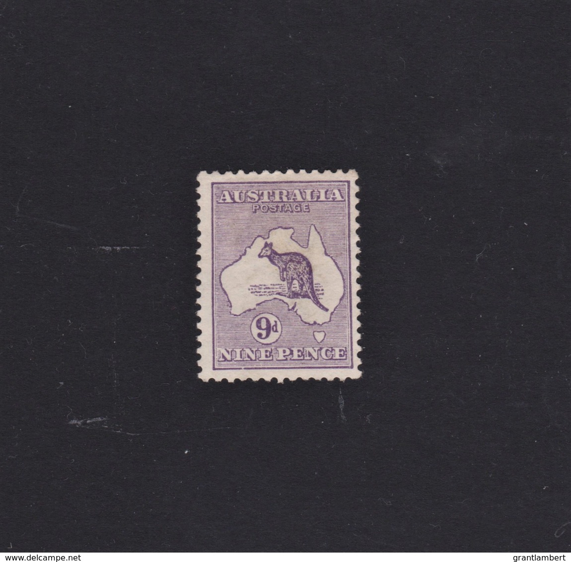 Australia 1913 Kangaroo 9d Violet 1st Watermark MH - Listed Variety - Ongebruikt