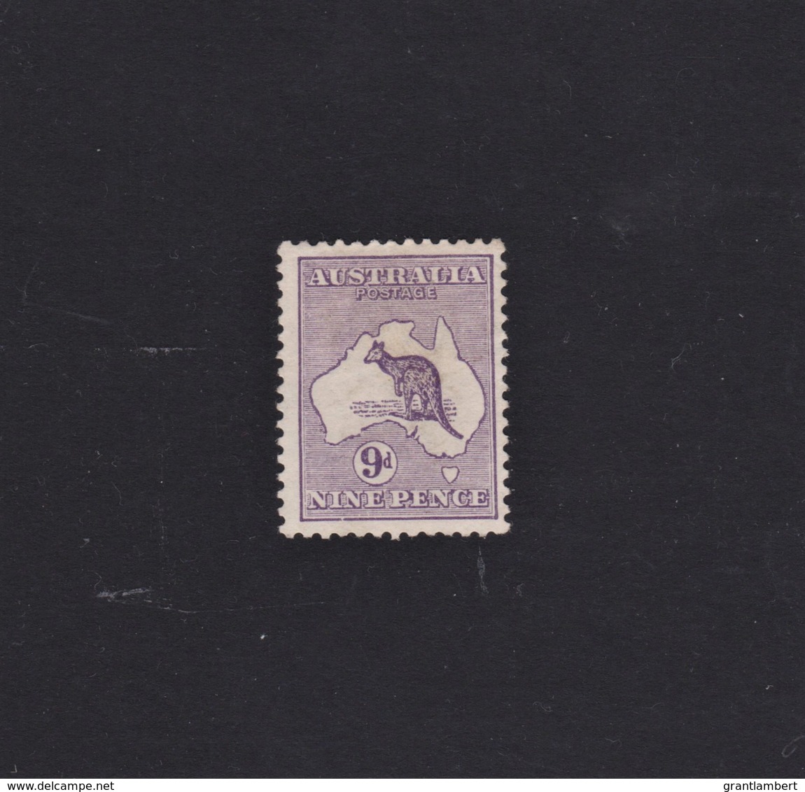 Australia 1913 Kangaroo 9d Violet 1st Watermark MH - Listed Variety - Ungebraucht