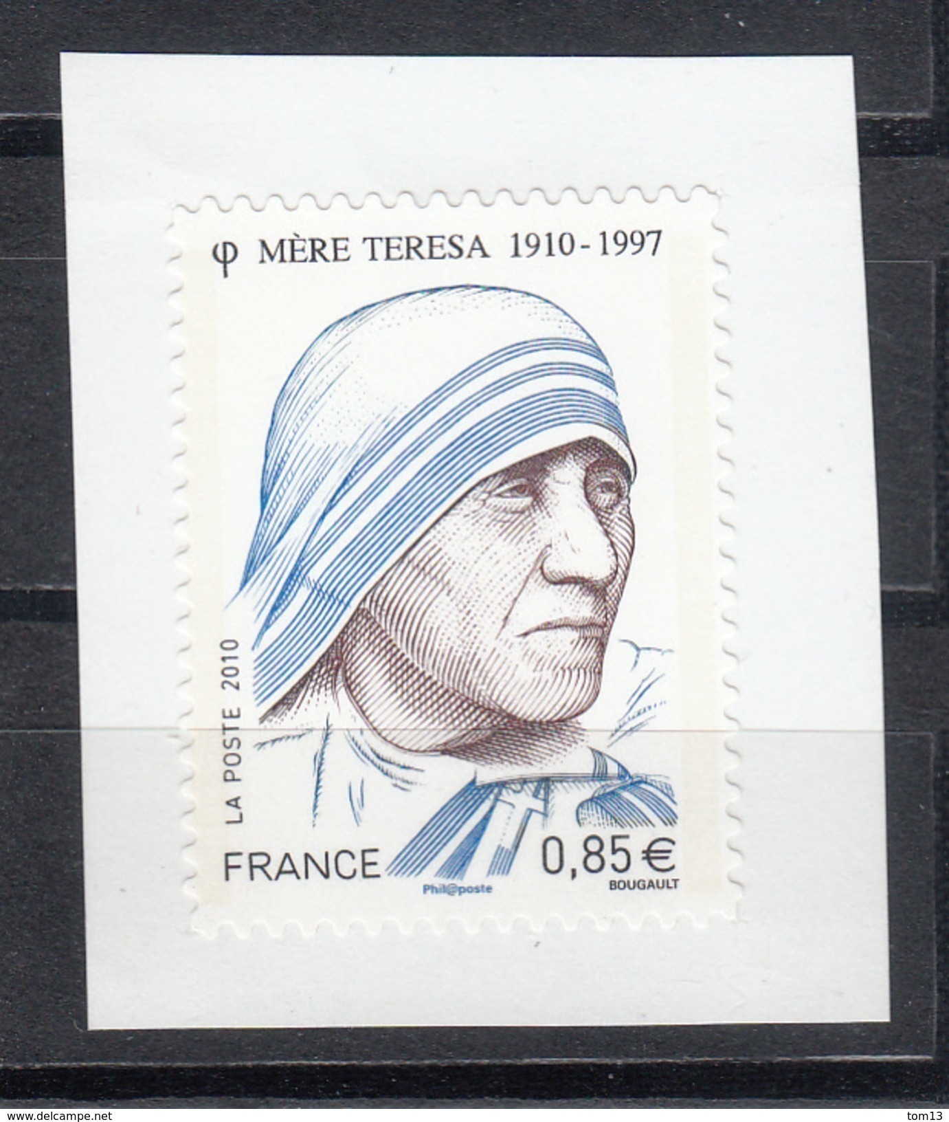 Mère Teresa, AUTO ADHESIF N° 468,  2010  Neuf **   Grande Marge - Autres & Non Classés