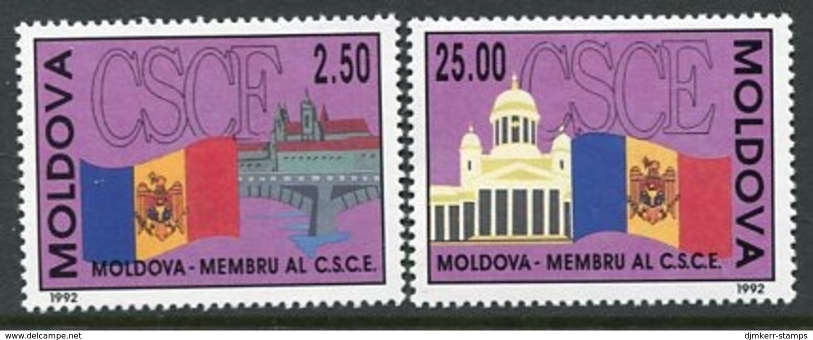 MOLDOVA 1992 European Securty Conference MNH / **.  Michel 41-42 - Moldavie