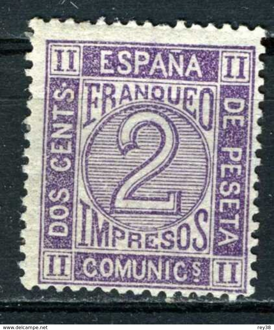 AMADEO I, 1872 2 CTS VIOLETA - Unused Stamps