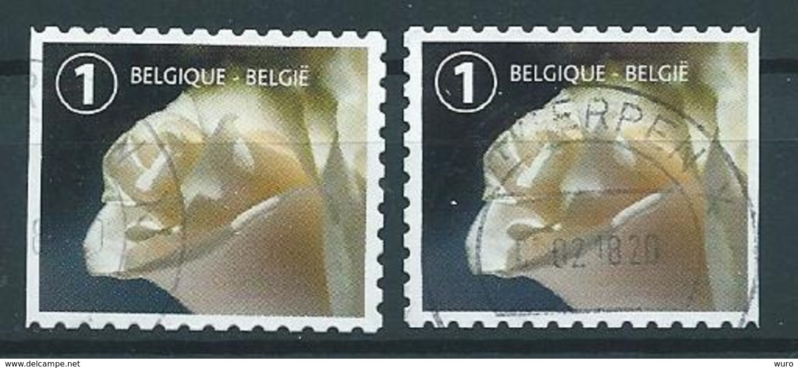 België OBP Nr: 4710 + 4710a Gestempeld / Oblitérés - Rouwzegel - Usados