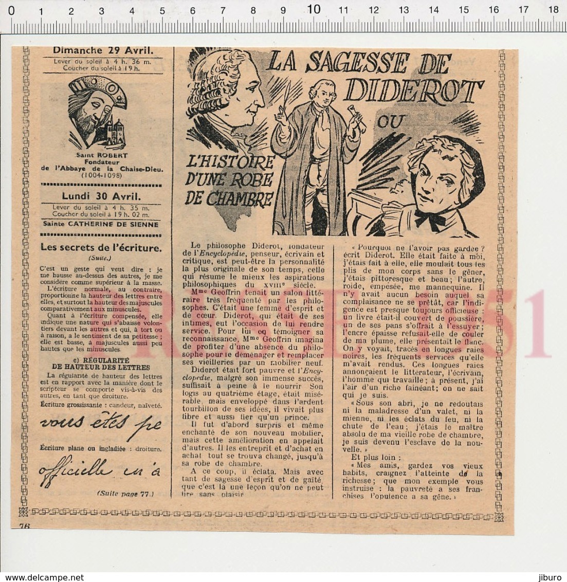 2 Scans Presse 1951 Diderot Et Madame Geoffrin Médaille Militaire Mascotte Chat Frégate La Surprise Bateau Marine226CH18 - Non Classés