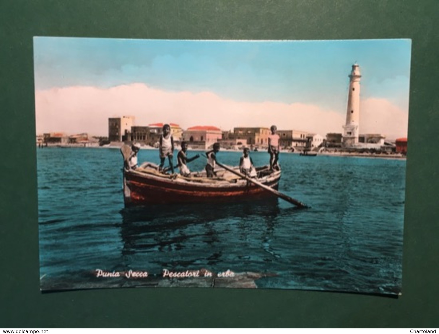 Cartolina Punta Secca - Pescatori In Erba - 1960 - Ragusa