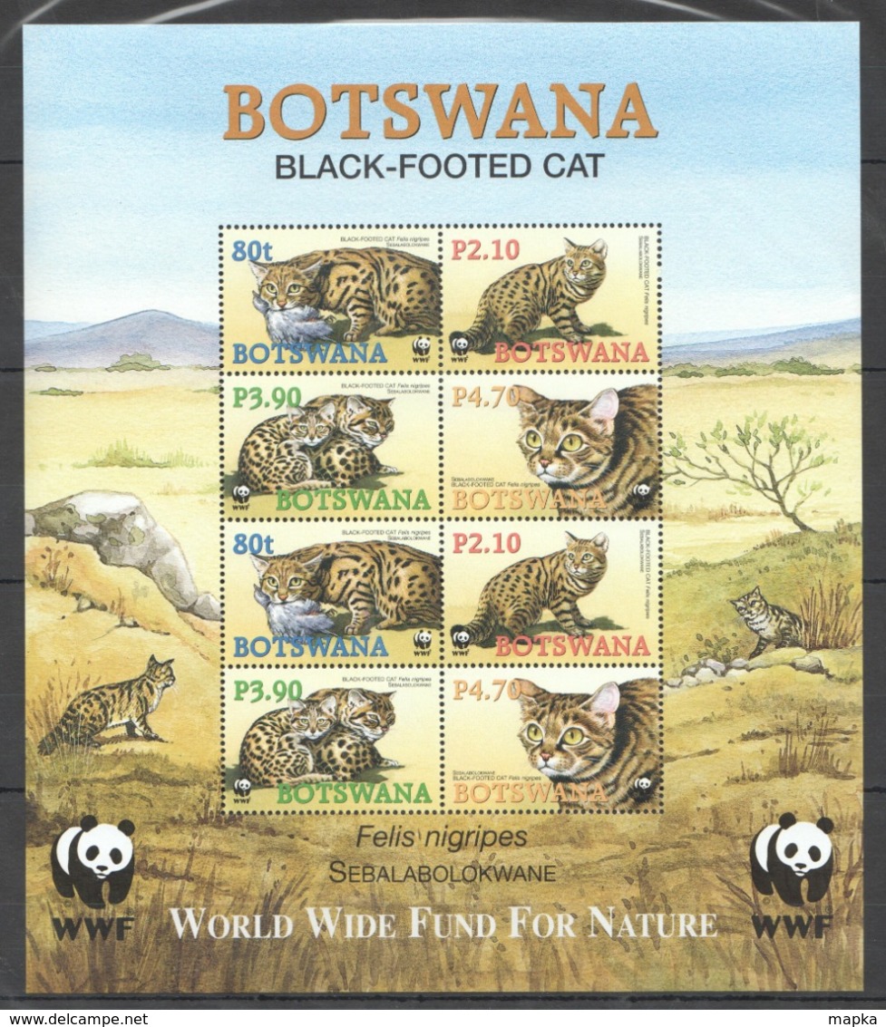 A1017 BOTSWANA WWF FAUNA WILD ANIMALS BLACK-FOOTED CAT 1KB MNH - Andere & Zonder Classificatie