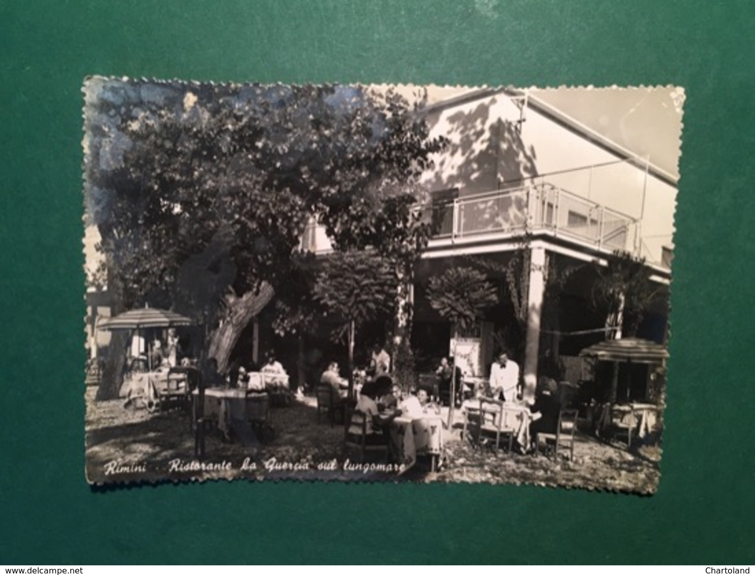 Cartolina Rimini - Ristorante La Quercia Sul Lungomare - 1950 - Rimini