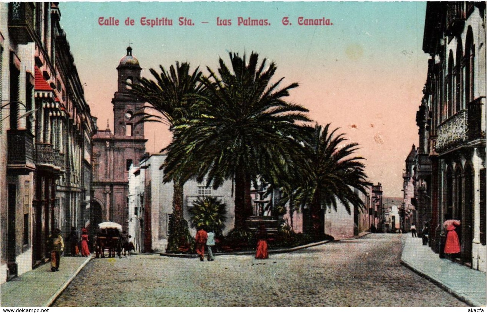 CPA Espagne LAS PALMAS DE GRAN CANARIA - Calle De Espiritu Sta. (304787) - La Palma
