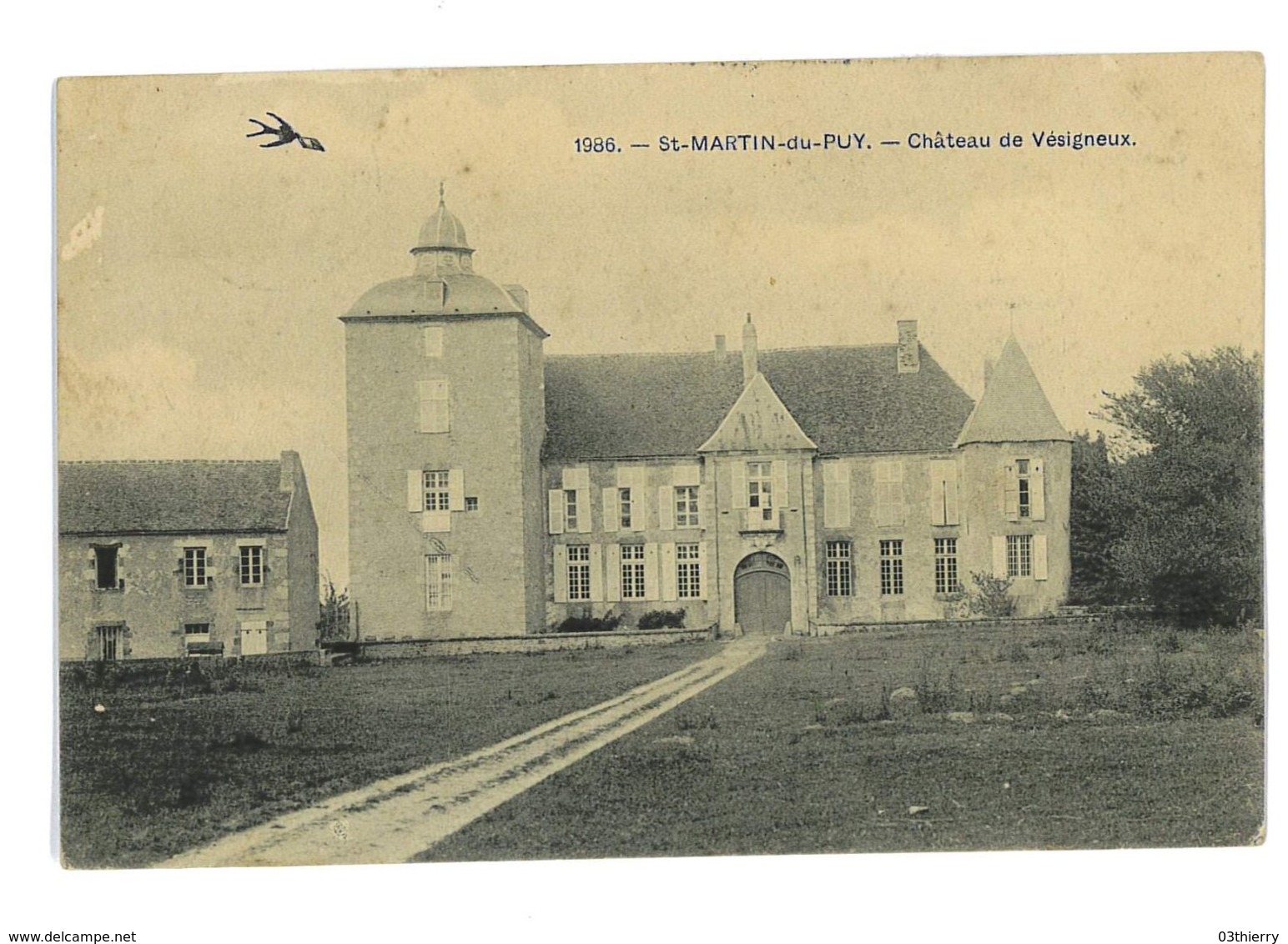 CPA 58 SAINT-MARTIN-DU-PUY CHATEAU DE VESIGNEUX - Autres & Non Classés