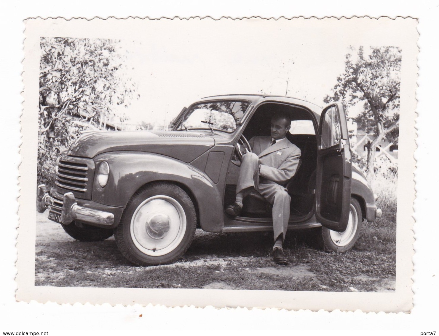 AUTOMOBILE FIAT " TOPOLINO "  - CAR - FOTO ORIGINALE 1952 - Automobili