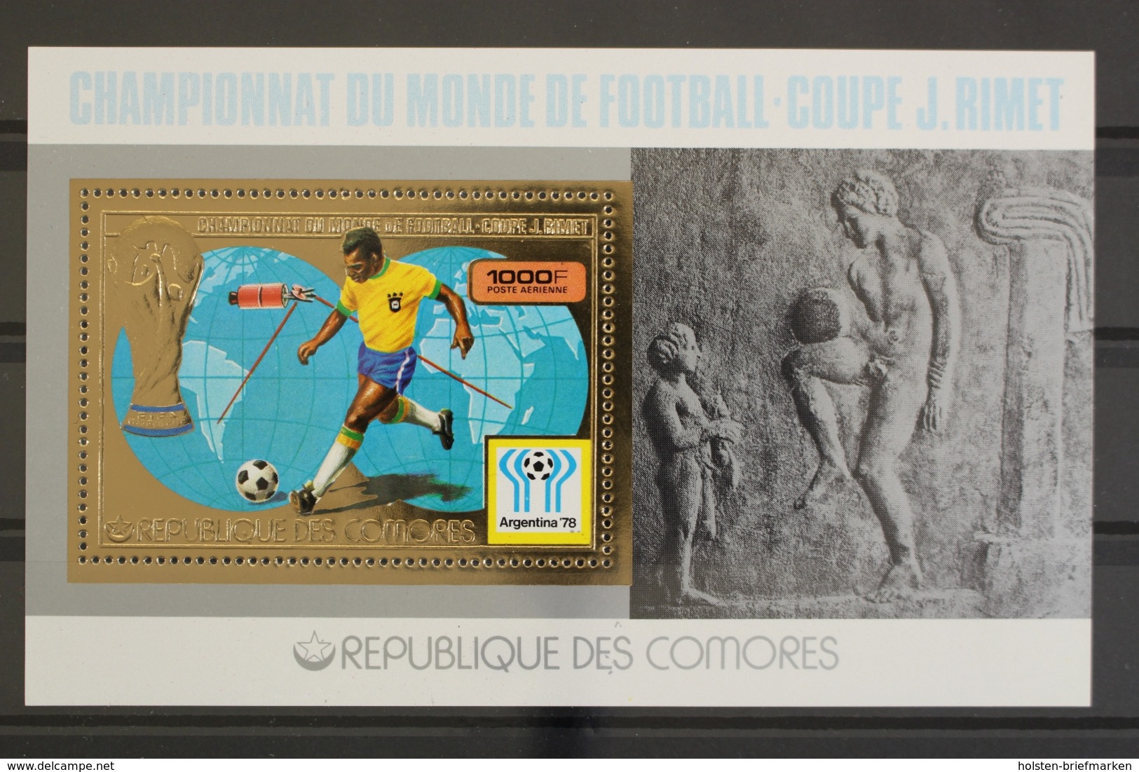 Komoren, MiNr. Block 123 A, Fußball WM 1978, Postfrisch / MNH - Comores (1975-...)