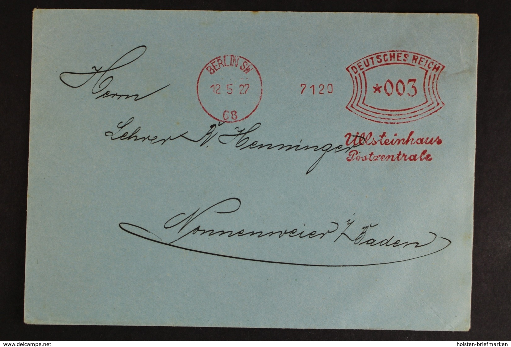 Berlin, Ullsteinhaus, Freistempler, 1927 - Other & Unclassified