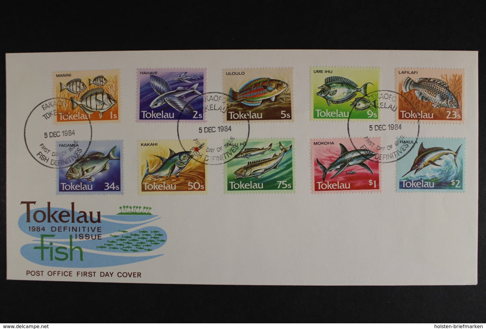 Tokelau-Inseln, MiNr. 101-110, Fische, FDC - Tokelau