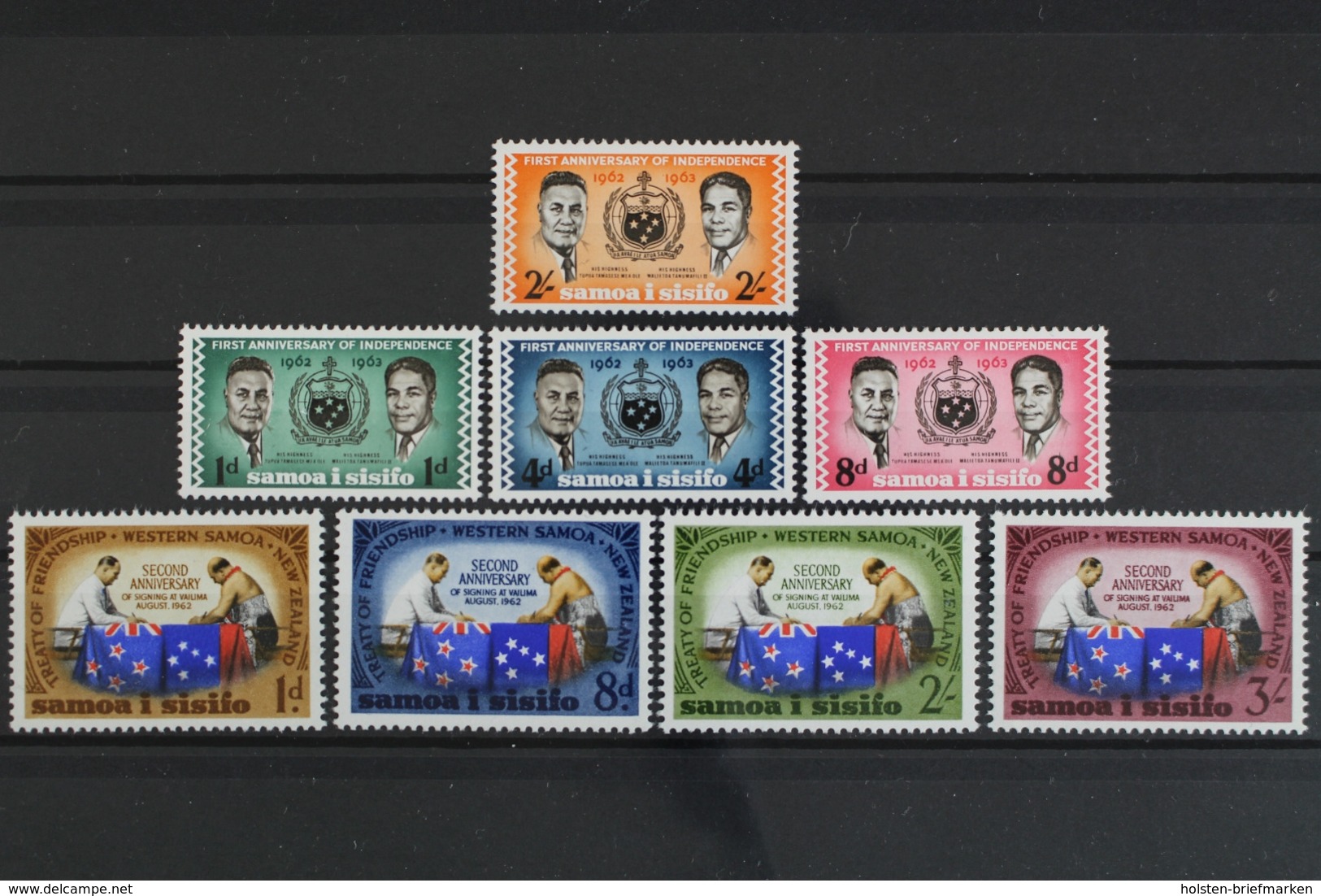 Samoa, MiNr. 122-129, Jahrgang 1963 + 1964, Postfrisch / MNH - Samoa