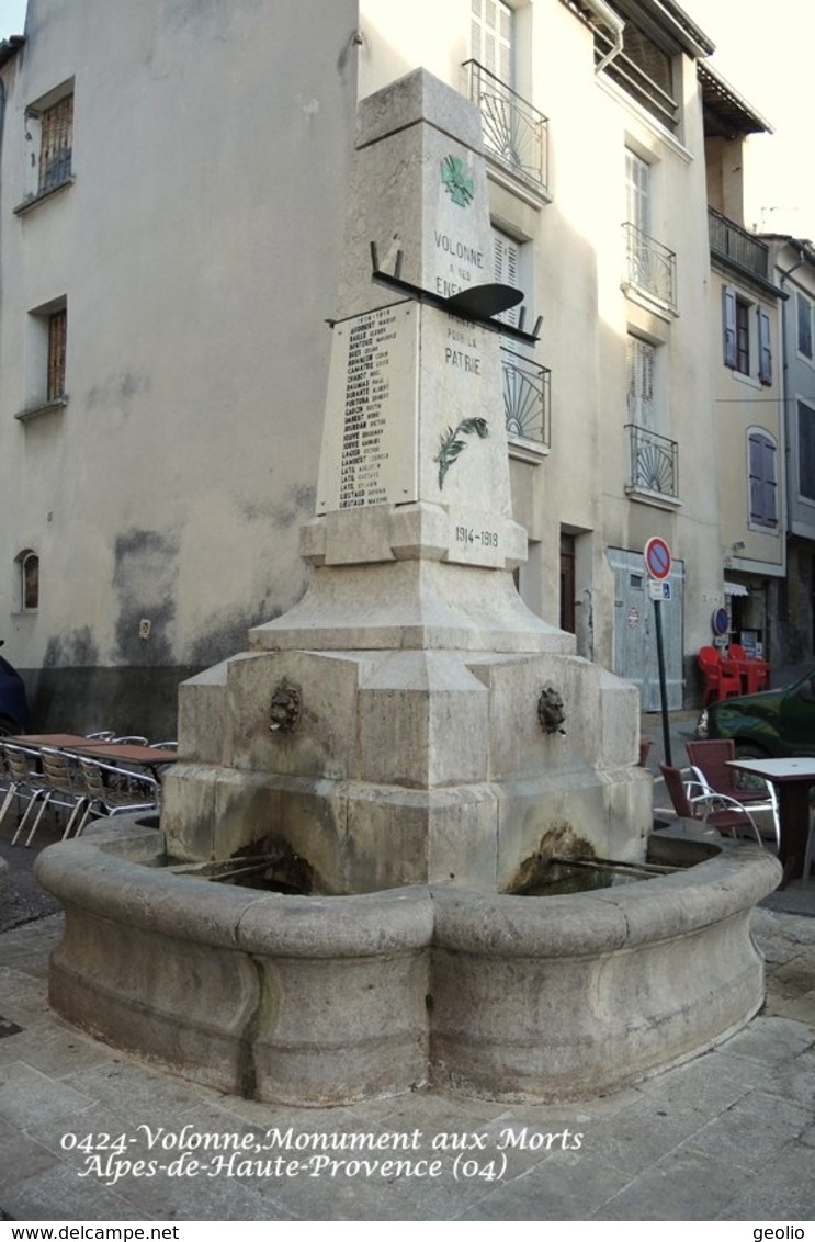 Volonne (04)- Monument Aux Morts (Edition à Tirage Limité) - Autres & Non Classés