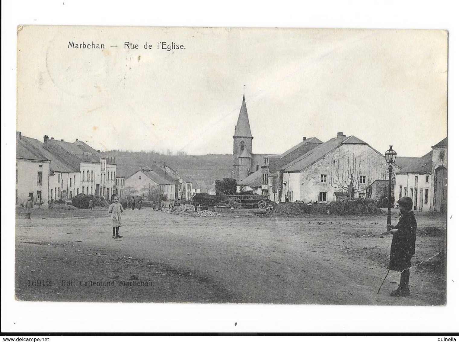 Marbehan (Pr.lux)  ( M 5279 )  Ancien Carte Du Petite Village ( Rue De L'Eglise ) - Virton