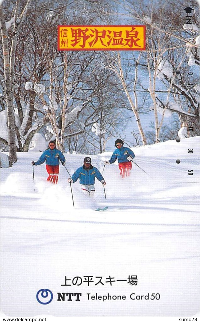 - SKI - ALPIN - NORDIQUE - MONTAGNE - NEIGE - SPORT HIVER - Télécarte Japon - Personaggi