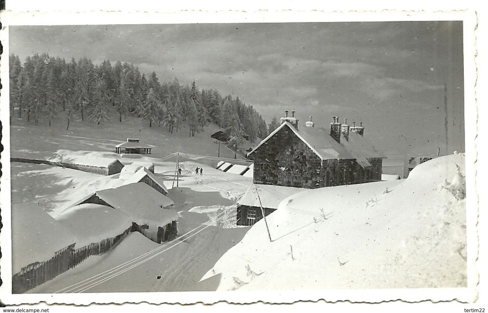 ( CABANES VIEILLES )( 06 ALPES MARITIMES ) ( ECOLE DE SKI )( 1936 ) - Lieux