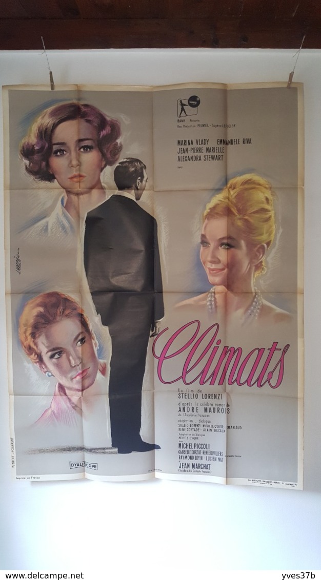 "Climat" Marina Vlady, Jean-Pierre Marielle...1961 - 120x160 - TTB - Plakate & Poster