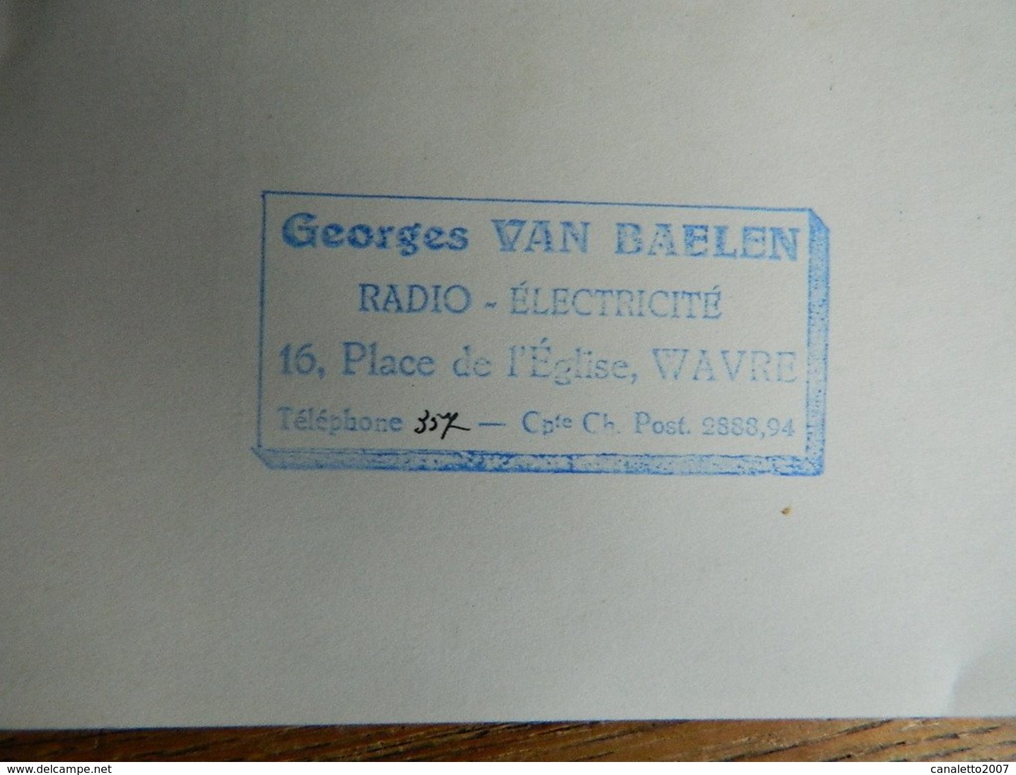 WAVRE:CARTE D'ENTREE POUR LA 1ER FOIRE COMMERCIALE DU 9 AU 19 OCTOBRE 1936-PUB A L'ARRIERE - Tickets - Vouchers