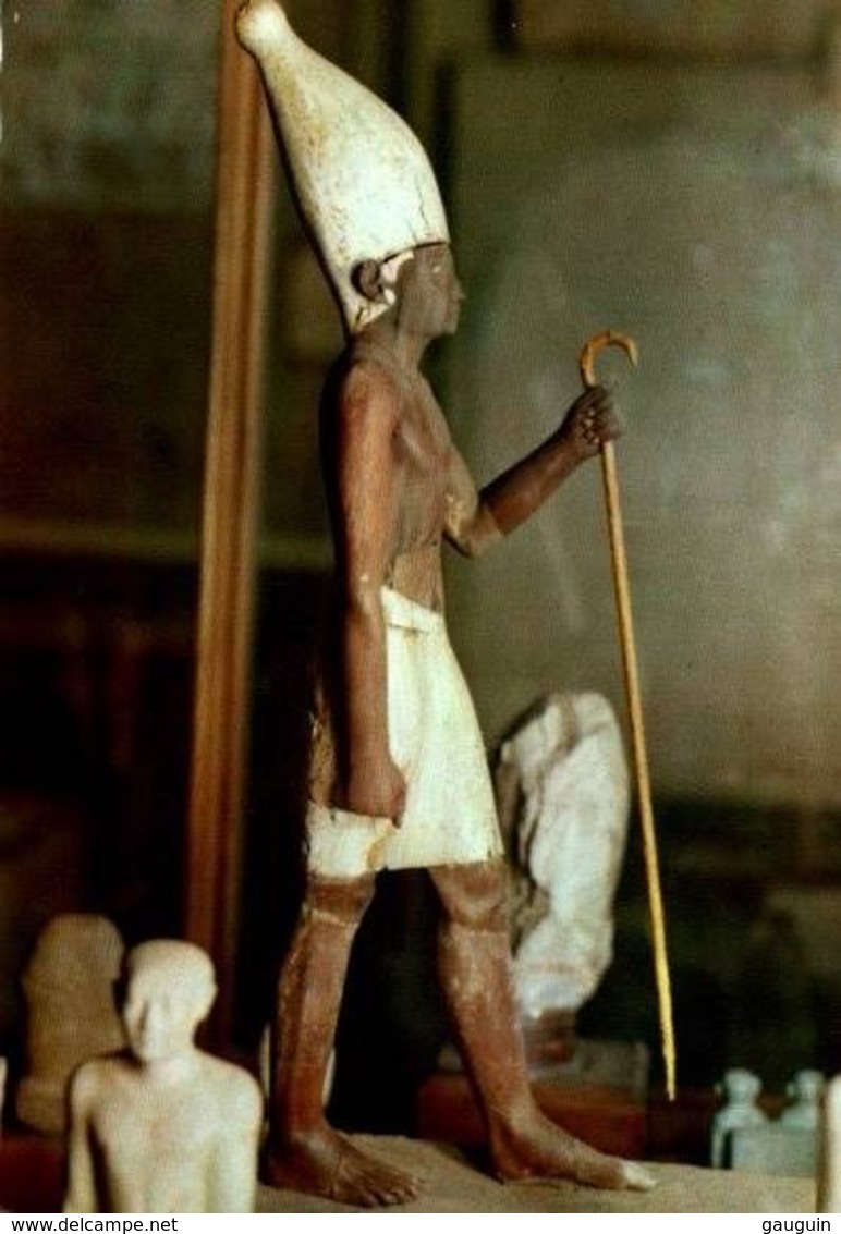 CPM - LE CAIRE - EGYPTIAN MUSEUM - Statue En Bois Peinte Du Roi SENUSERT I  ... - Museos