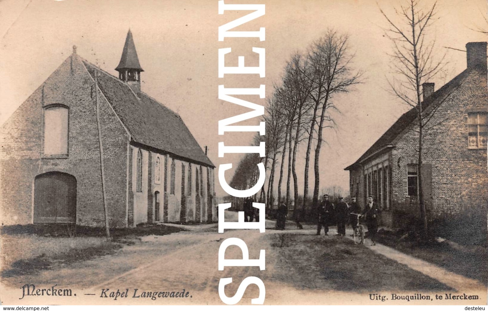 Fotokaart Kapel Langewaede - Merkem - Houthulst