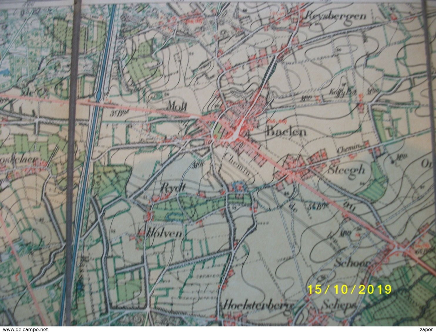 Topografische / Stafkaart Van Balen (Olmen Kwaadmechelen Oostham) - Topographical Maps