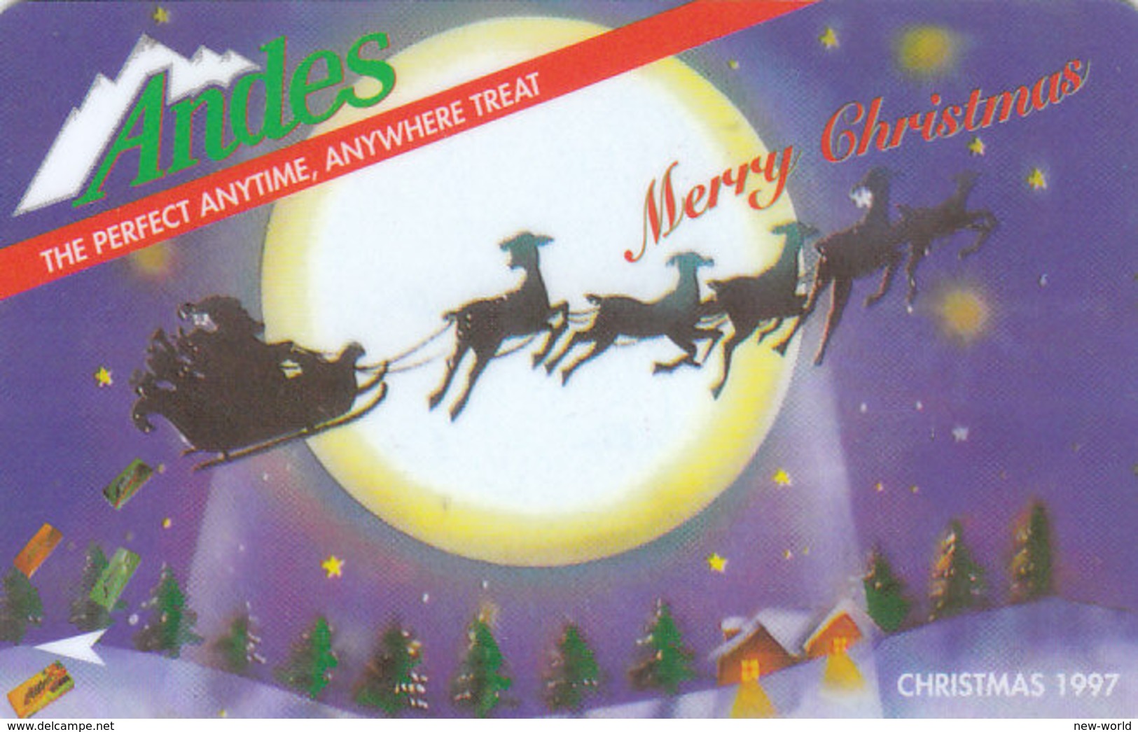 Singapore, GPT  Merry Christmas  Private Card Andes RRR - Singapour