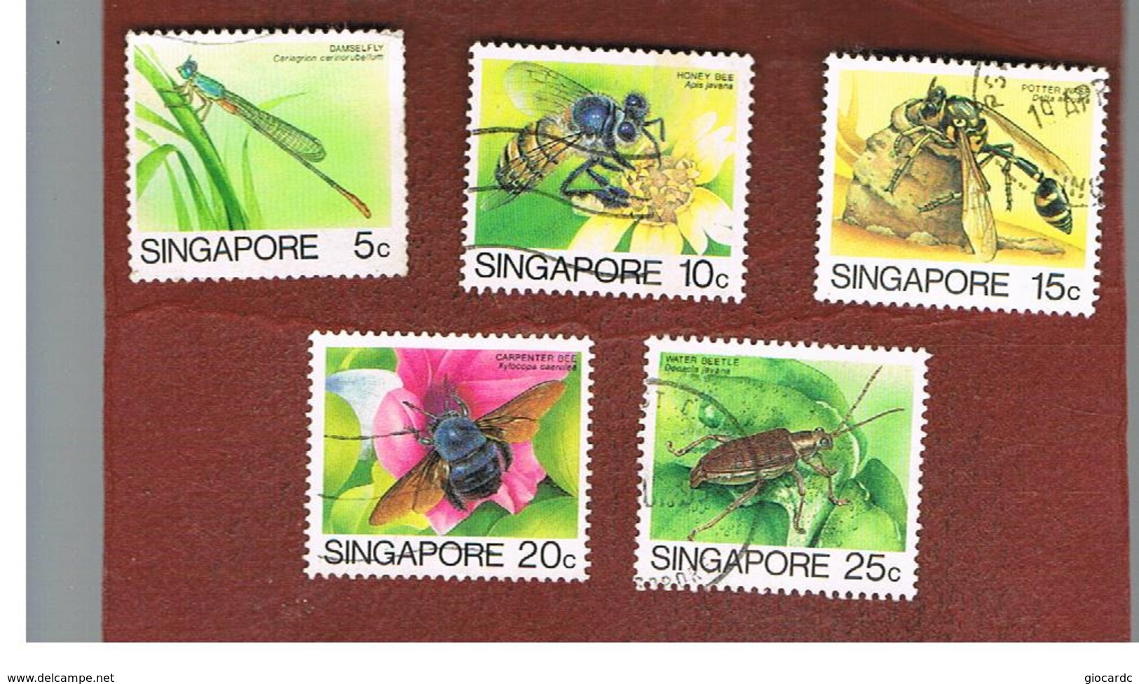 SINGAPORE   -  SG 491.495  -    1985  INSECTS  -  USED ° - Singapore (1959-...)