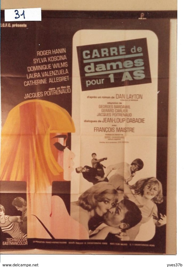 "Carré De Dames Pour 1 As" Roger Hanin...1966 - 120x160 - TTB - Plakate & Poster