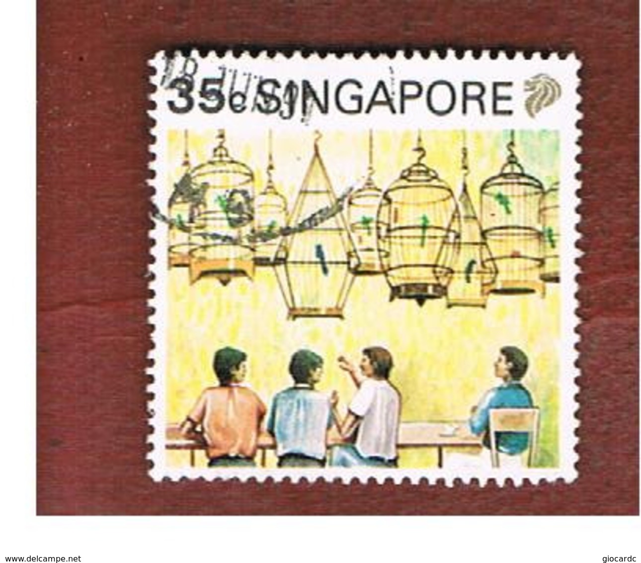 SINGAPORE   -  SG 629  -    1990  COFFEE SHOP  -  USED ° - Singapore (1959-...)