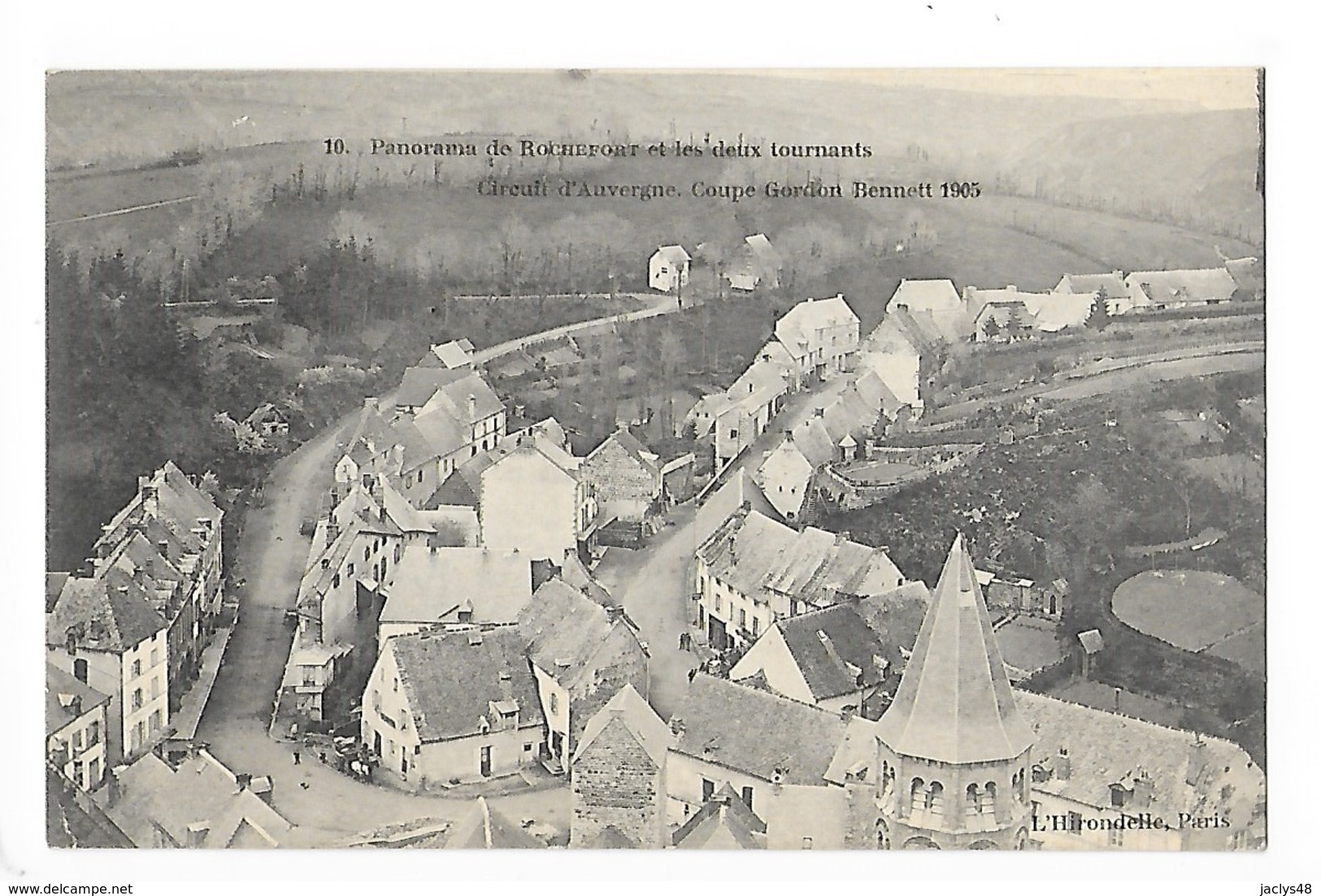 Circuit D'Auvergne - La Coupe GORDON-BENETT 1905  - Panorama De Rochefort Et Les Deux Tournants -  L 1 - Autres & Non Classés