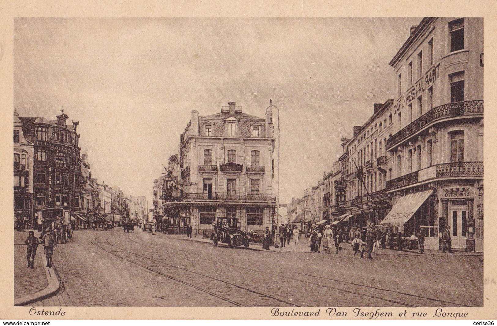 Ostende Boulevard Van Iseghem Et Rue Longue - Oostende