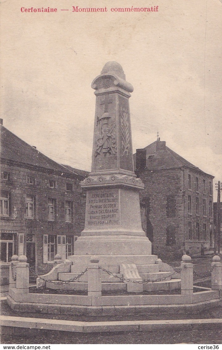 Cerfontaine Monument Commémoratif Circulée - Cerfontaine