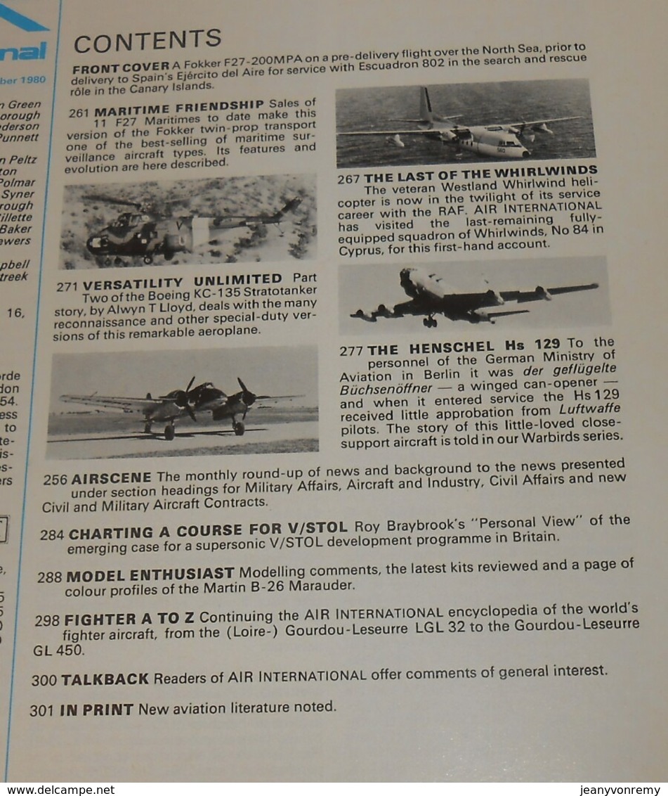 Air International. Volume 19. N°6. Décembre 1980. - Transports