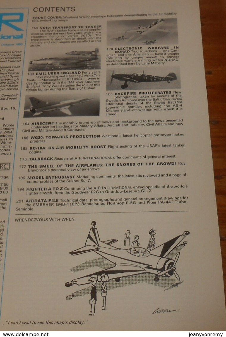 Air International. Volume 19. N°4. Octobre 1980. - Verkehr
