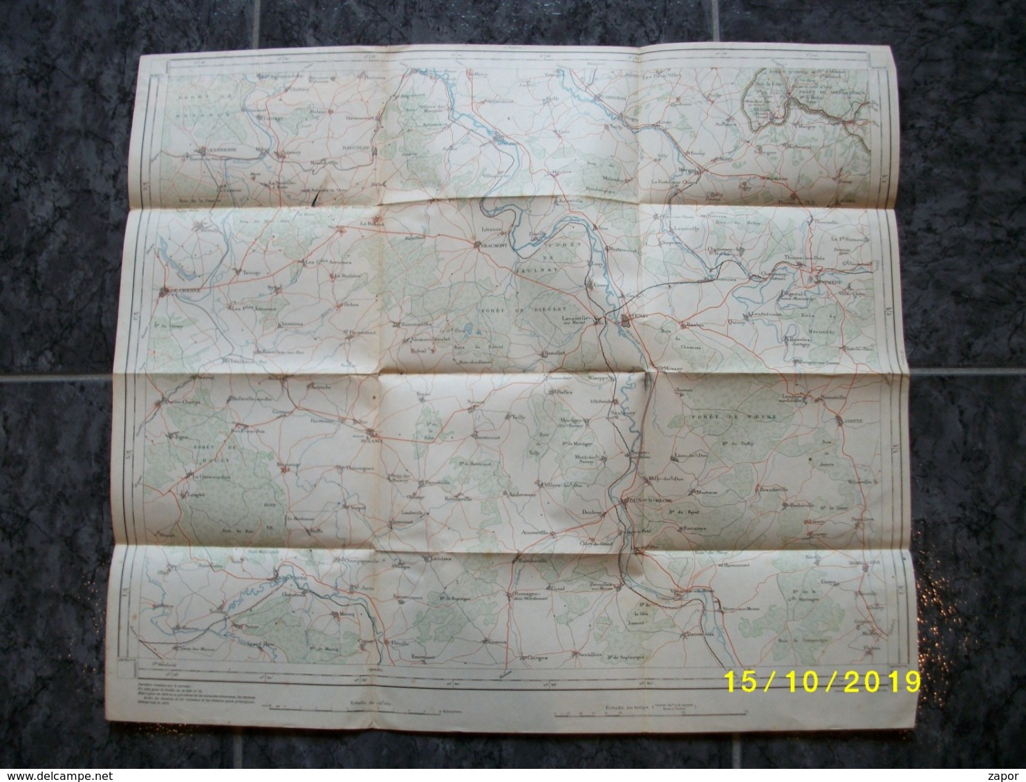 Carte Topographique De Villers-devant-Orval (Raucourt Stenay Beaumont Buzancy Limes) - Topographische Karten