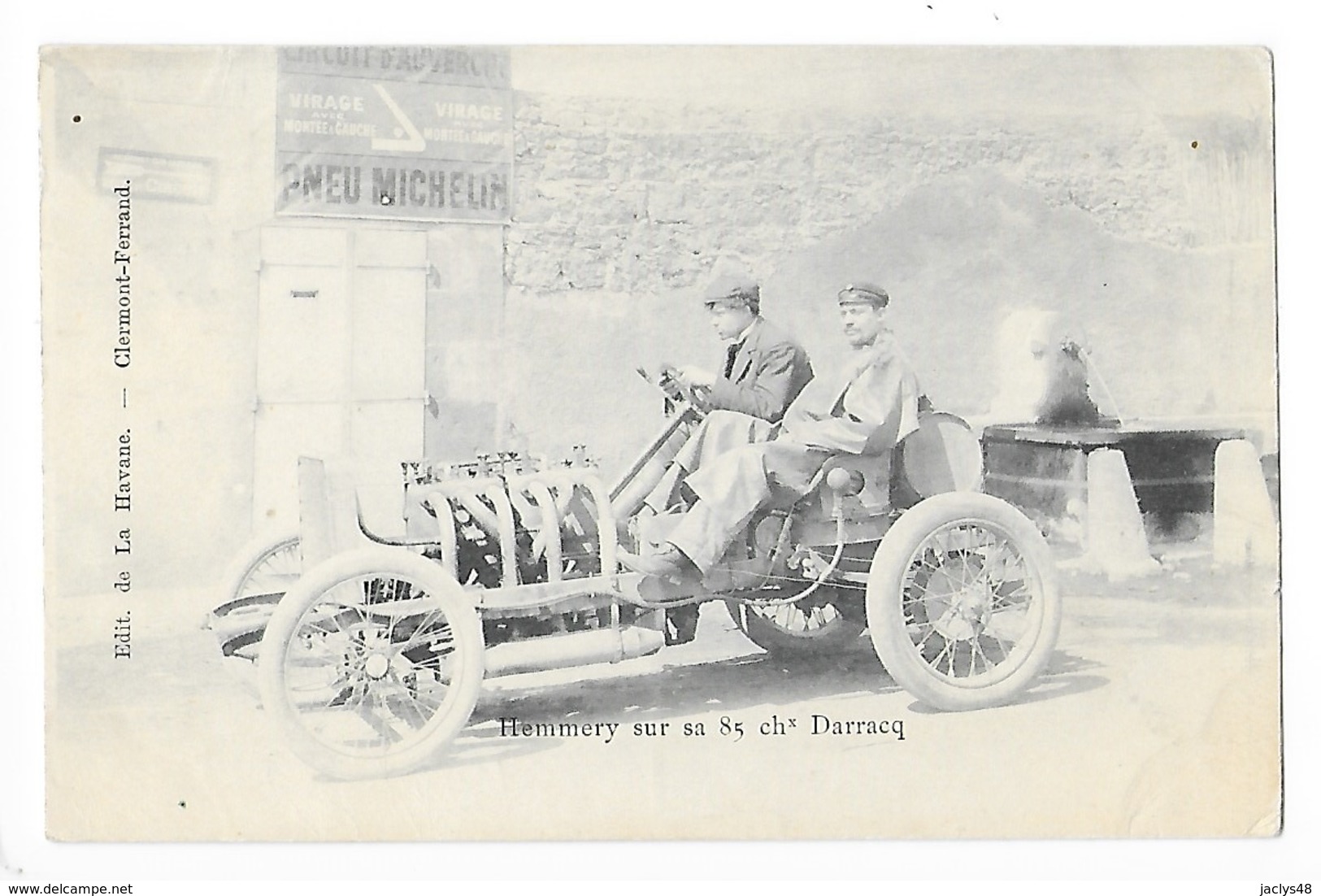 Circuit D'Auvergne - La Coupe GORDON-BENETT 1905 - HEMERY Sur Sa 85 Chx DARRACQ   -  L 1 - Autres & Non Classés