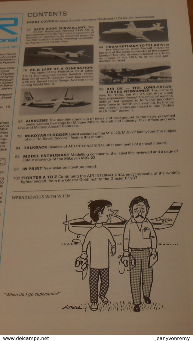 Air International. Volume 19. N°2. Août 1980. - Verkehr