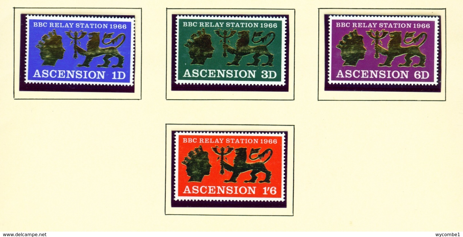 ASCENSION  -  1966 BBC Earth Station Set Unmounted/Never Hinged Mint - Ascension