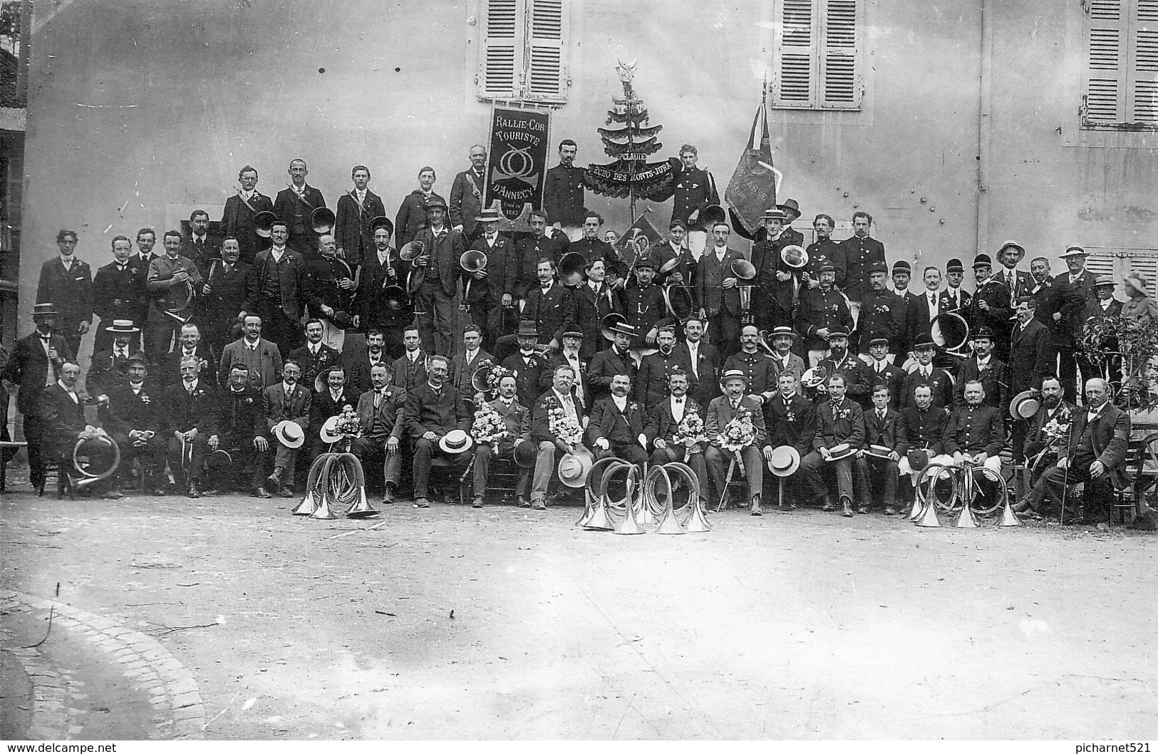 Carte-photo Du "Rallie Cor D'Annecy" (Hte Savoie) Et De Saint-Claude (jura). Non Circulée. Bon état. - Annecy