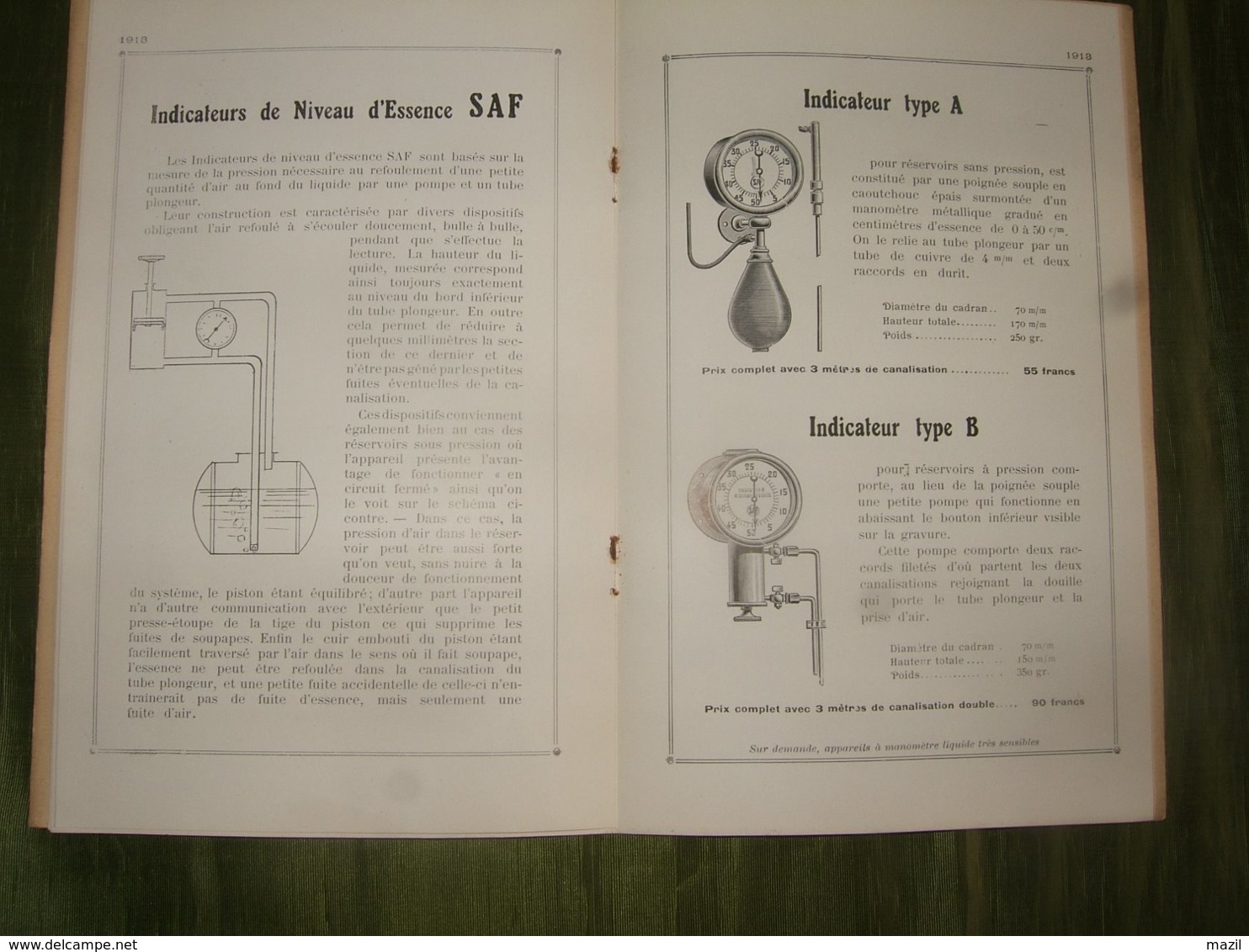 - Appareils D' Aviation SAF ( Brevets E. Basin )   A. Solinot  1913 - Aviation