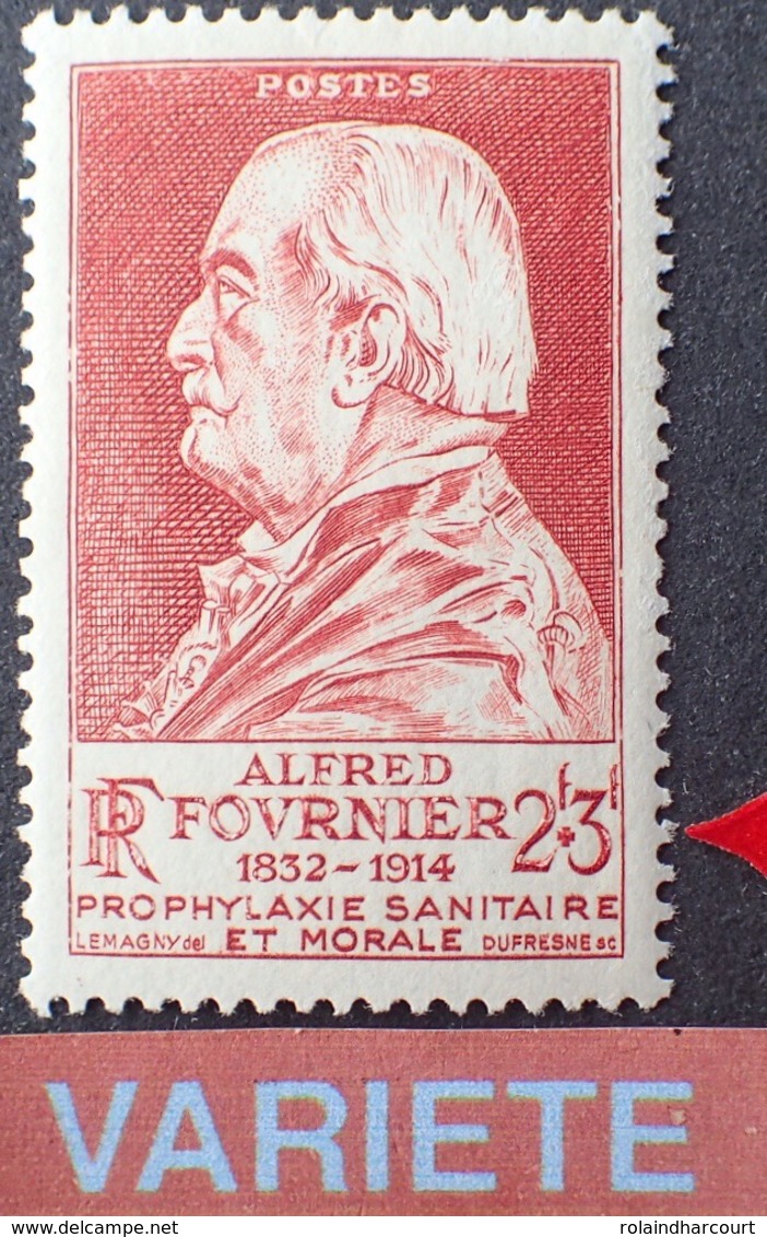 R1949/1123 - 1946 - ALBERT FOURNIER - N°748 LUXE NEUF** - VARIETE ➤➤➤ Lettres Et Chiffres évidés - Neufs