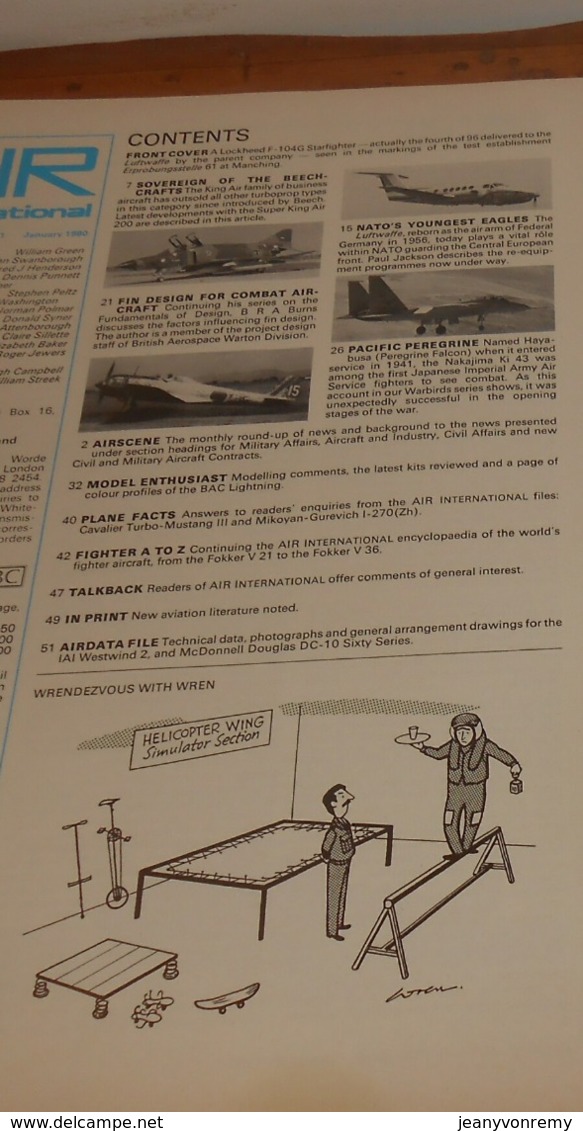 Air International. Volume 18. N°1.Janvier 1980. - Transportation