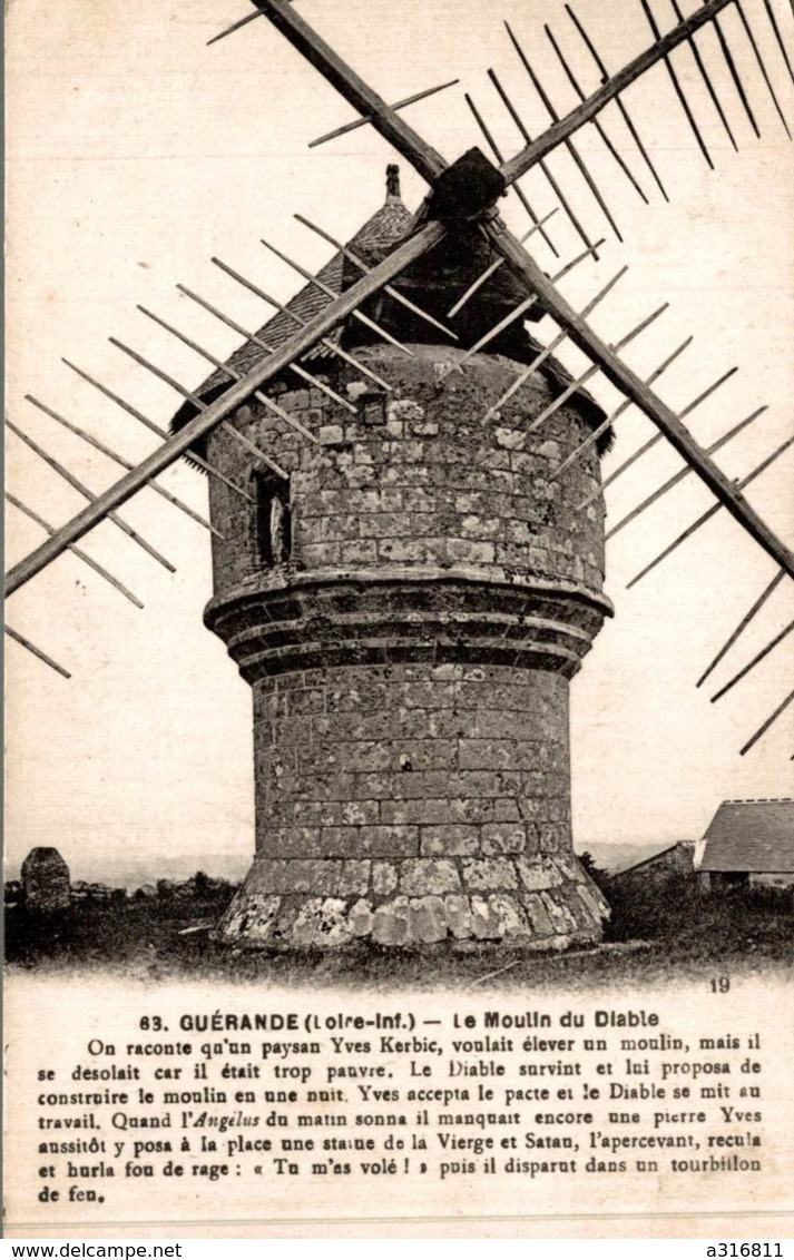 GUERANDE LE MOULIN DU DIABLE - Guérande