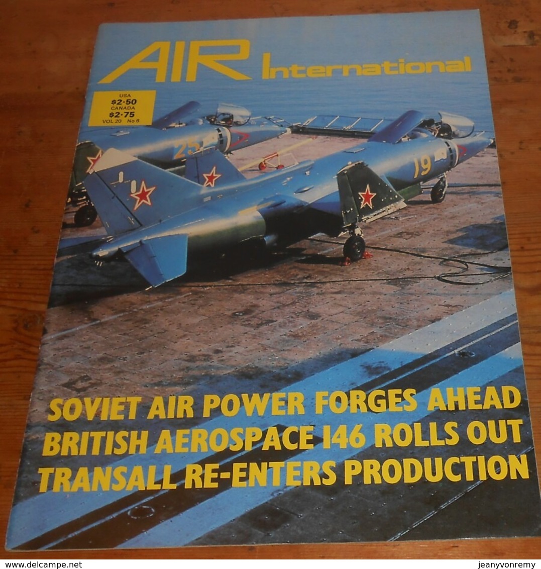 Air International. Volume 20. N°6. Juin 1981. - Transports