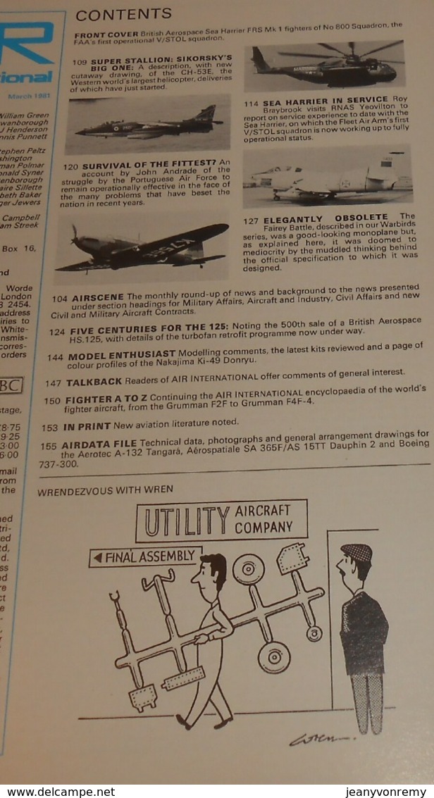 Air International. Volume 20. N°3. Mars 1981. - Transports
