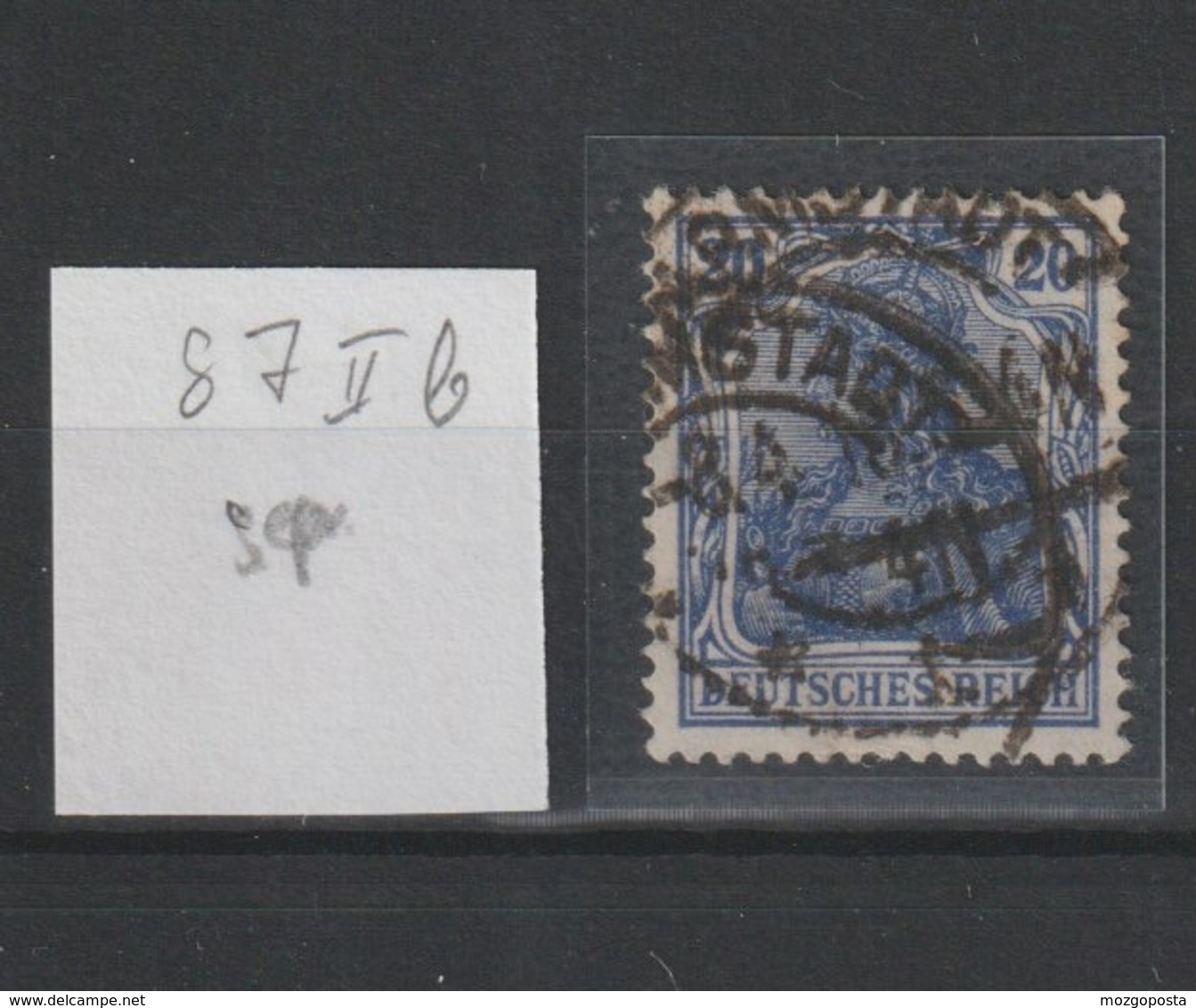 DR MNr. 87 II B Gest. Geprüft - Used Stamps