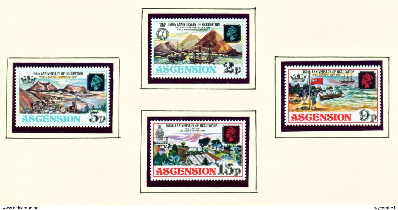 ASCENSION  -  1975 Occupation Anniversary Set Unmounted/Never Hinged Mint - Ascension